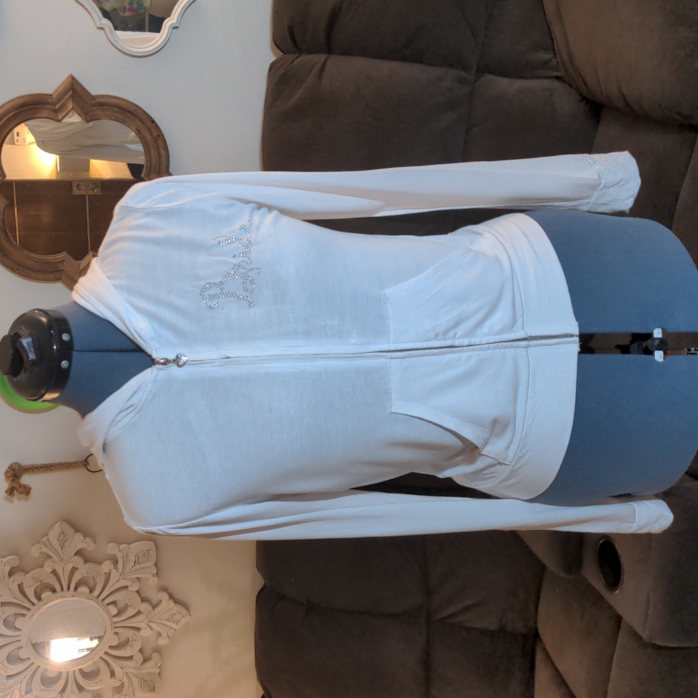 Betsey Johnson white "Bride" hoodie